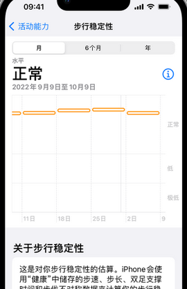 八宿iPhone手机维修如何在iPhone开启'步行稳定性通知'