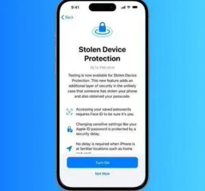 八宿苹果授权维修店分享被盗设备保护功能开启方法 
