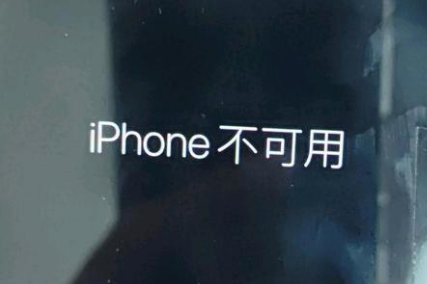 八宿苹果服务网点分享锁屏界面显示“iPhone 不可用”如何解决 