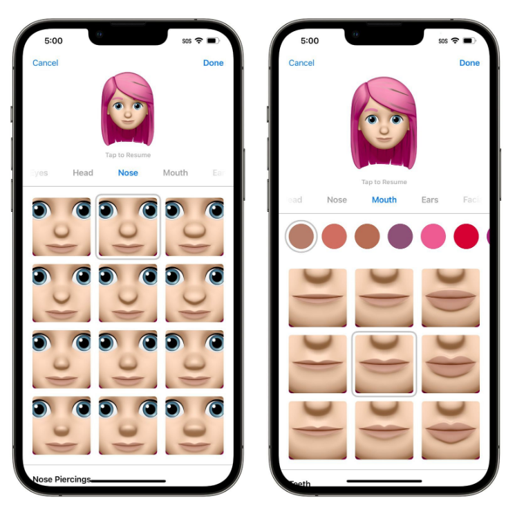 八宿苹果手机维修分享​iOS 16中的拟我表情有了哪些变化和升级 